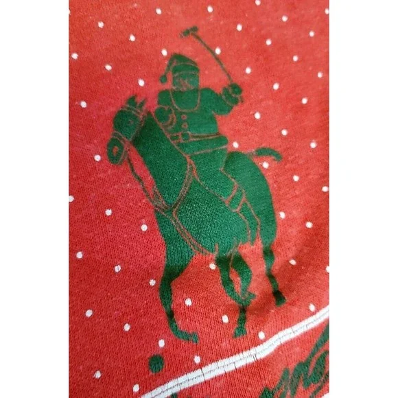 Vintage 1982 St. Nick's Polo Club Crewneck Parody Ugly Christmas Sweatshirt Sz S - Picture 3 of 12